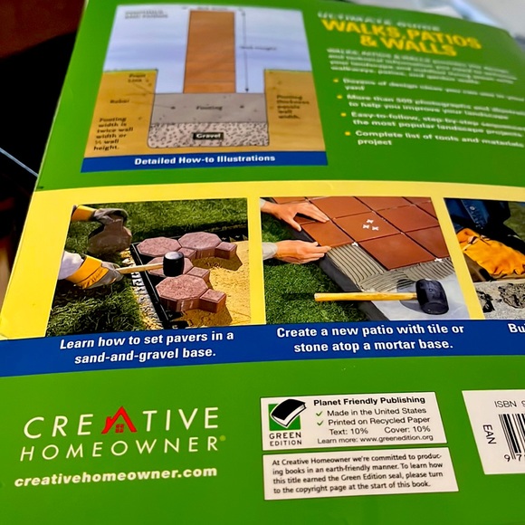 Paperback Book “WALKS, PATIOS, & WALLS” Ultimate Guide. 240 pages - Picture 7 of 13